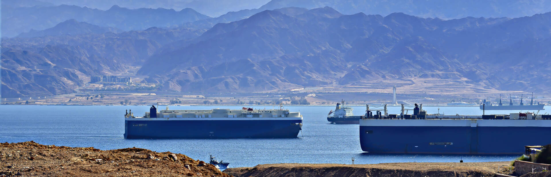 A container ship at sea. Conflict on the Red Sea is the latest example of supply chain complications impacting global trade.