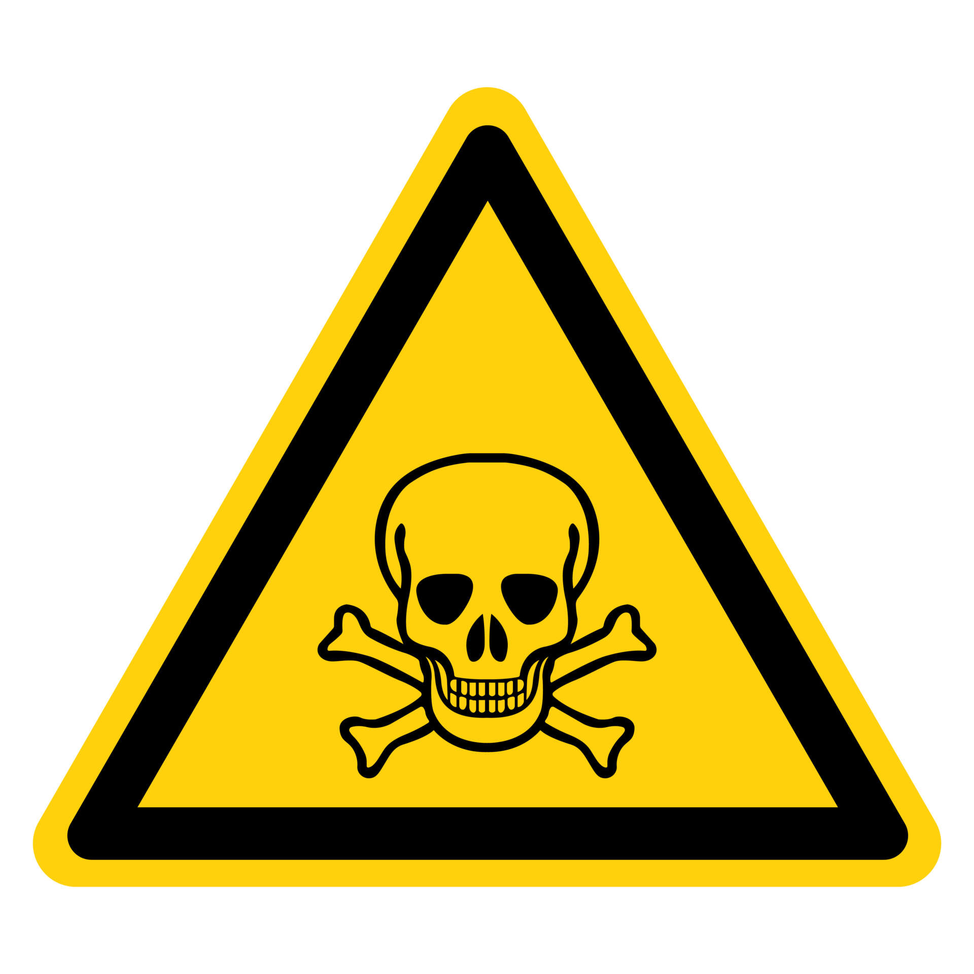 Hazadous Chemical Symbol Sign,Vector Illustration, Isolated On White Background Label. EPS10